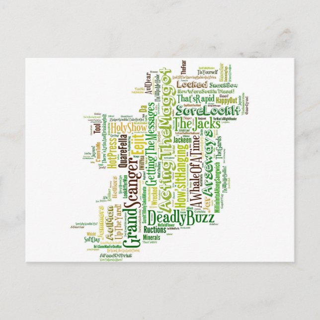 Irländsk SlangMpa Vykort (Framsida)