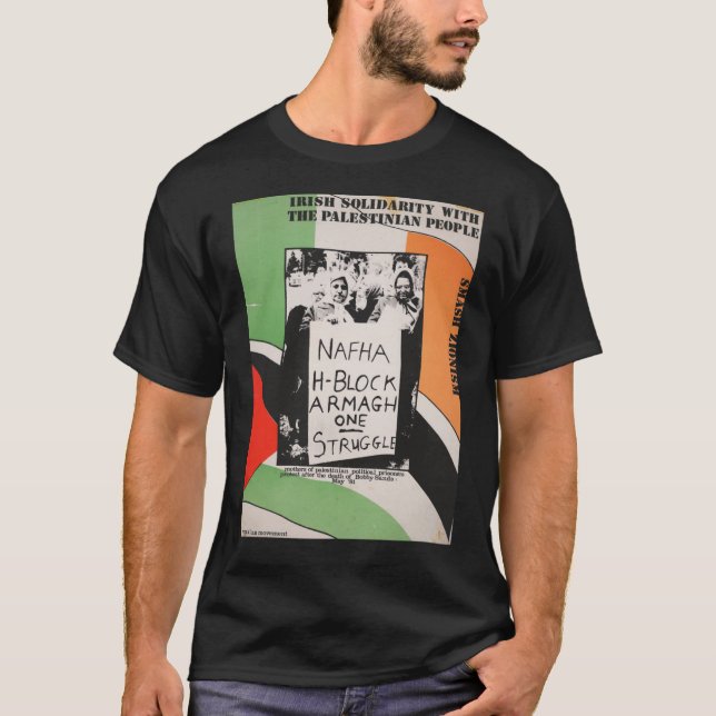 Irländsk solidaritet med det palestinska folket t shirt (Framsida)