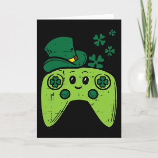 Irländsk spelkontroller St Patrick Day Gamer B Kort