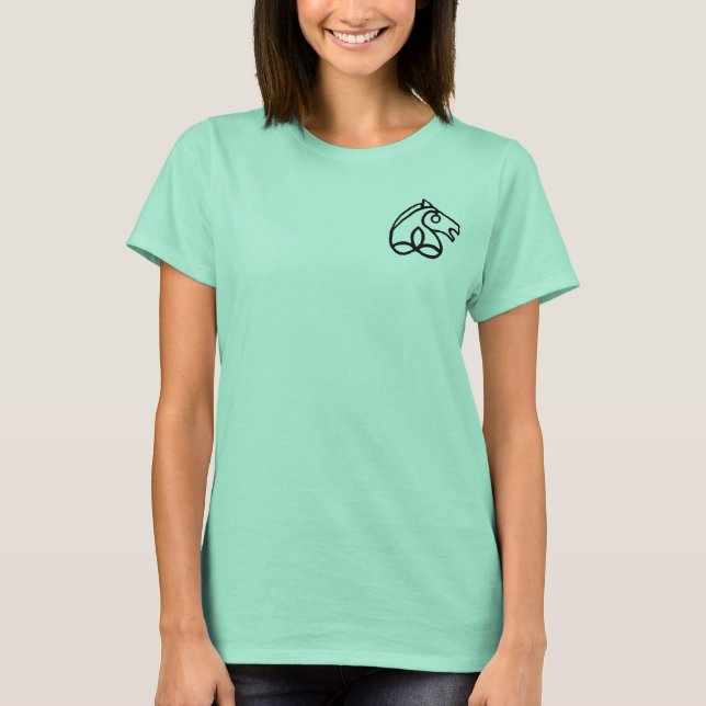 Irländsk sporthäst två tonar skjortan t shirt (Framsida)