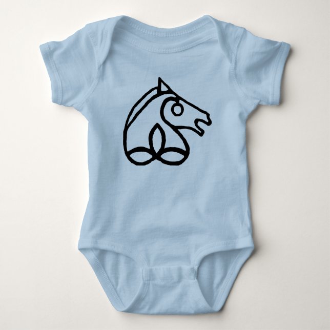 Irländsk sporthästbaby tee (Framsida)