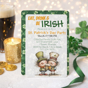 Irländsk St. Patricks dag-firande Inbjudningar