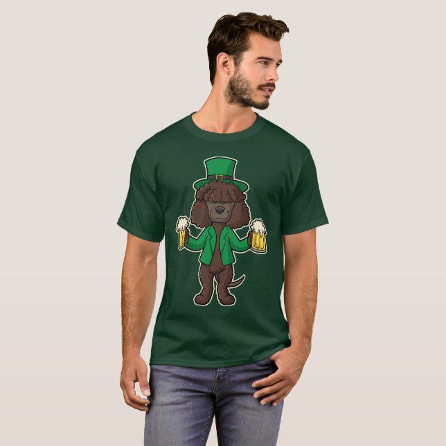 Irländsk st patrick's day för vattenSpanielöl T-shirt (Hel framsida)