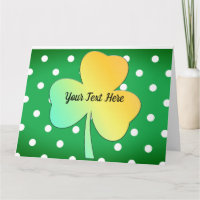 Irländsk St Patricks Day skräddarsydd Shamrock