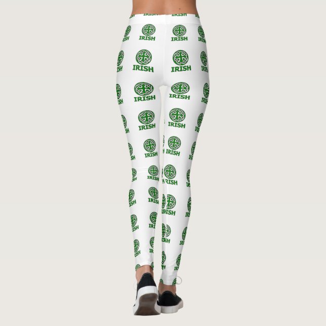 Irländsk st patrick's daydamasker leggings (Baksida)