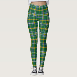 Irländsk ståndsmässig Kerry Tartanpläd Leggings