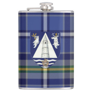 Irländsk ståndsmässig Waterford Tartan & Fickplunta