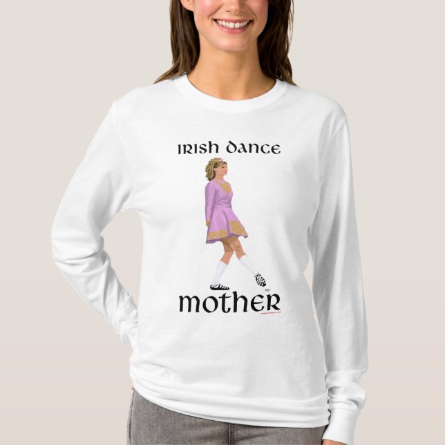 Irländsk Steg Dans Mor T Shirt (Framsida)