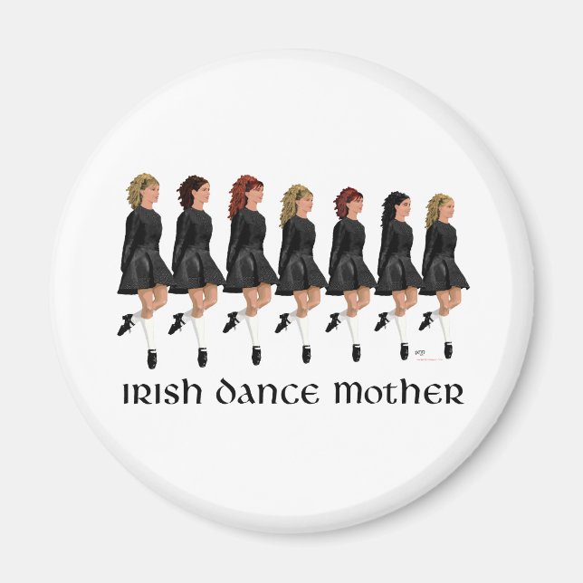 Irländsk stegdans mamma - Rad av dansare Magnet (Framsidan)
