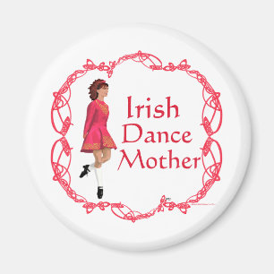 Irländsk Step Dance Mamma - Röd Magnet