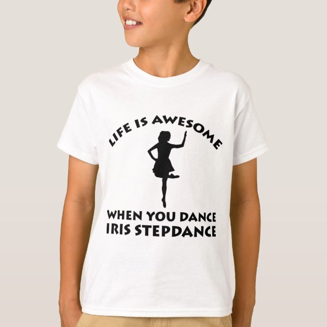 irländsk stepdancedans t-shirt (Framsida)