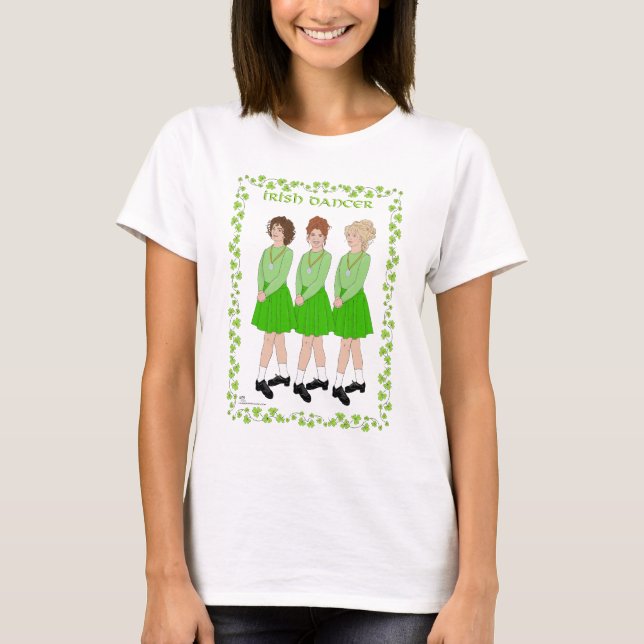 Irländsk Stepdans Feis T Shirt (Framsida)