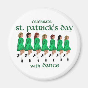 Irländsk Stepdans firar St. Patrick's Day Magnet