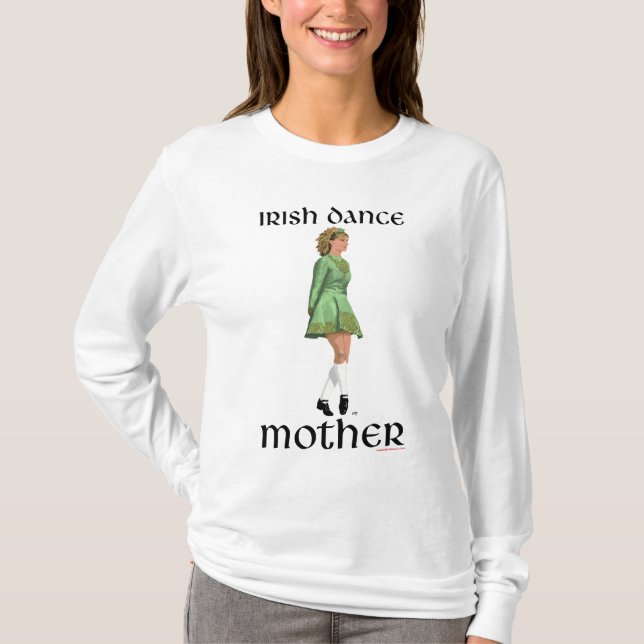 Irländsk Stepdansomma - Grön T-shirt (Framsida)