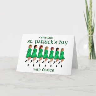 Irländsk steppdans firar St. Patrick's Day Kort