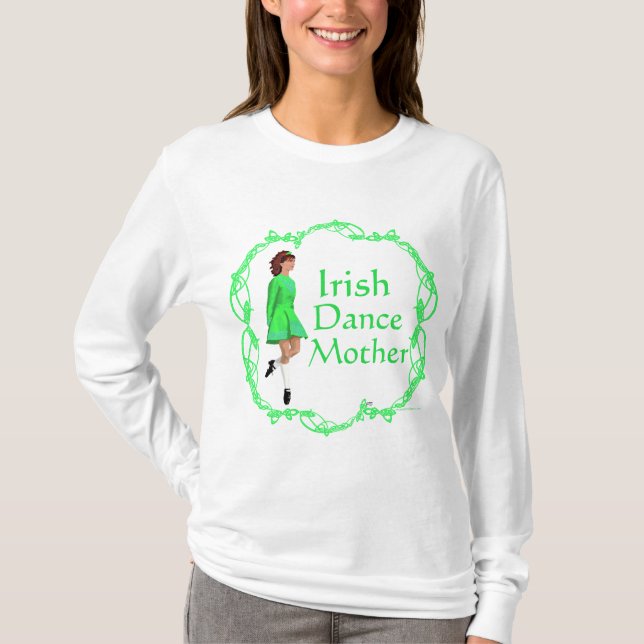 Irländsk Steppdans Mamma T Shirt (Framsida)