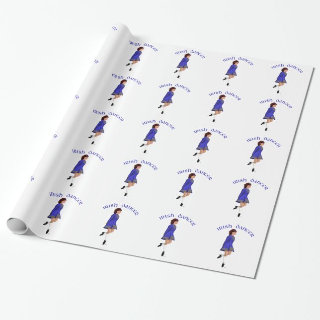 Irländsk Steppdansare - Blå Presentpapper (Utrullad)