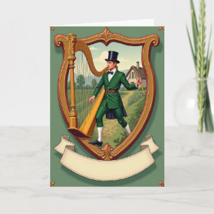 Irländsk stolthet Emerald Isle-kort Kort