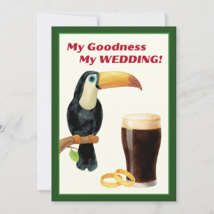 Irländsk Stout Bröllopsfestinladning Inbjudningar