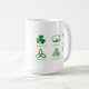 Irländsk symbolkaffemugg, irländskt arv som är kaffemugg (Framsida höger)