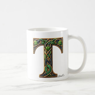 Irländsk T-monogram kaffemugg