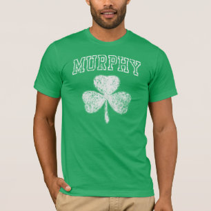 Irländsk t skjorta för populär Murphy Shamrock Tröja