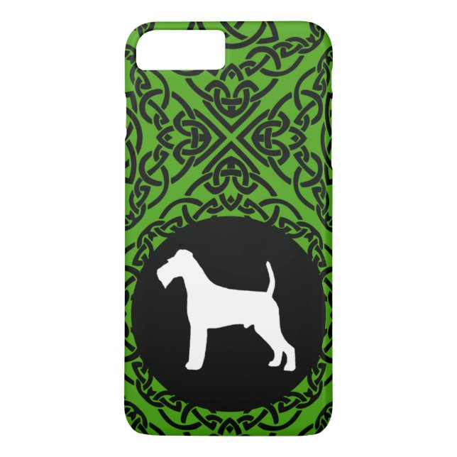 Irländsk Terrier med Celtic fnurradesign Case-Mate iPhone Skal (Baksida)
