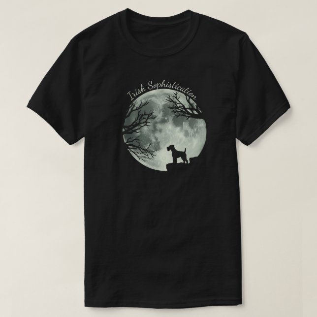 Irländsk Terrier Sofistikation T Shirt (Design framsida)
