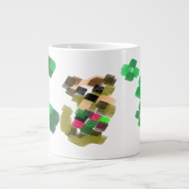 Irländsk terrier St Patricks dag kul Jumbo Mugg (Framsidan)