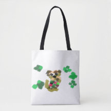 Irländsk terrier St Patricks dag kul