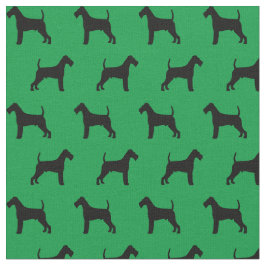 Irländsk TerrierSilhouette Tyg