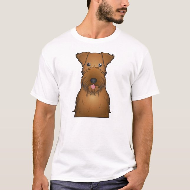 Irländsk Terriertecknad T-shirt (Framsida)