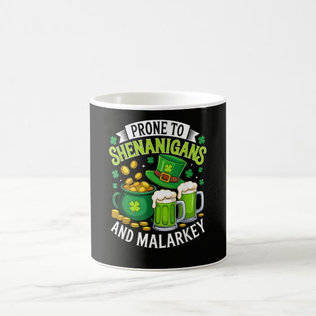 Irländsk Tomte St Patricks Benägen att Stell  Kaffemugg (Center)
