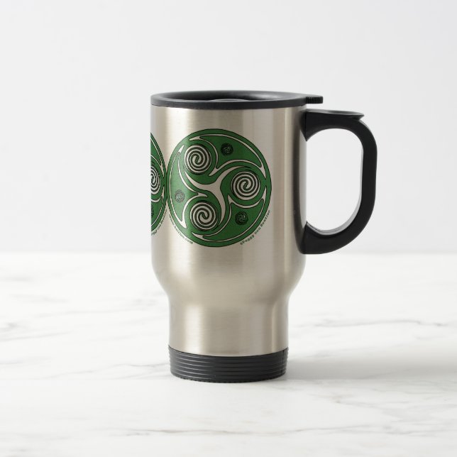 Irländsk Triskel spiral Celtic rånar #2 Resemugg (Höger)