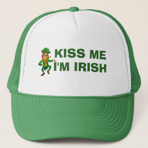 Irländsk trollgrönt för rolig st patricks day keps