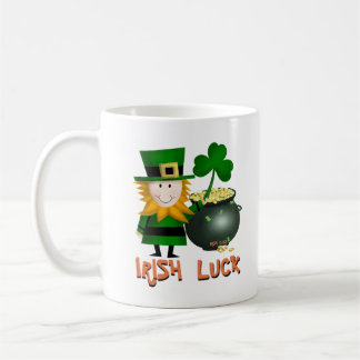 IRLÄNDSK TUR, KAFFEMUGG FÖR ST PATRICKS LEPRECHAUM