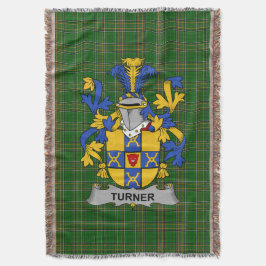 Irländsk Turner Jackar Arm Family Crest Ireland Filt
