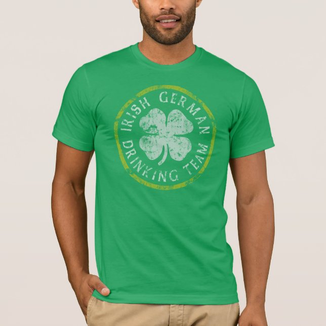 Irländsk tysk dricka skjorta för lag t tee shirt (Framsida)