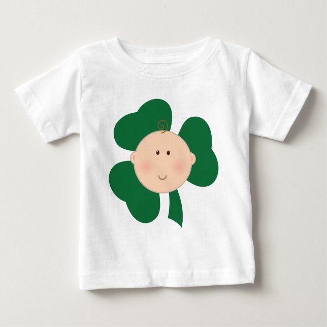 Irländsk utslagsplats för babyShamrockst patrick's T-shirt (Framsida)