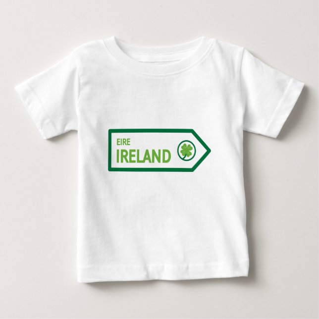Irländsk vägmärke t shirt (Framsida)