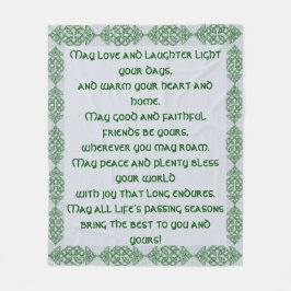 Irländsk välsignelse fleecefilt