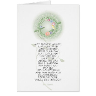 Irländsk välsignelse hälsningskort