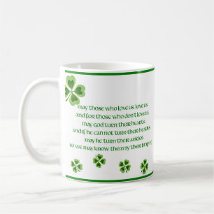 Irländsk välsignelse kaffemugg