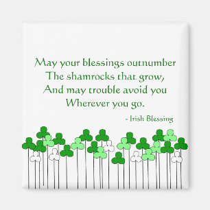 Irländsk välsignelse och Shamrocks Magnet