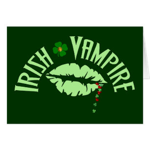Irländsk vampyr hälsningskort