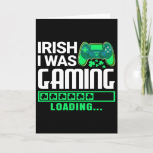 Irländsk var jag spelade rolig St Patricks Day Gam Kort