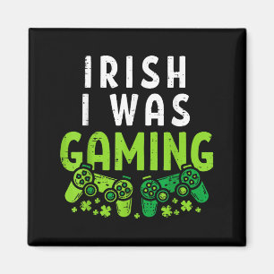 Irländsk var jag spelade rolig St Patricks Day Gam Magnet