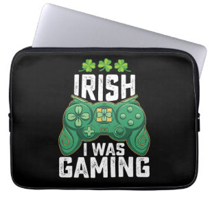 Irländsk var jag spelande spelare spel St Patricks Laptop Fodral