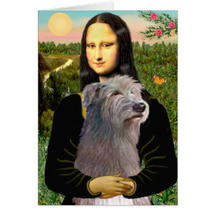 Irländsk varghund 1 - Mona Lisa Hälsningskort
