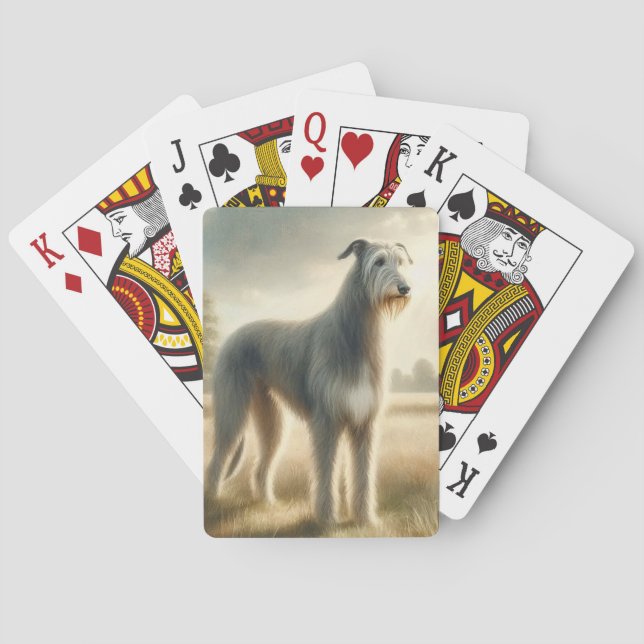 Irländsk varghund casinokort (Baksidan)